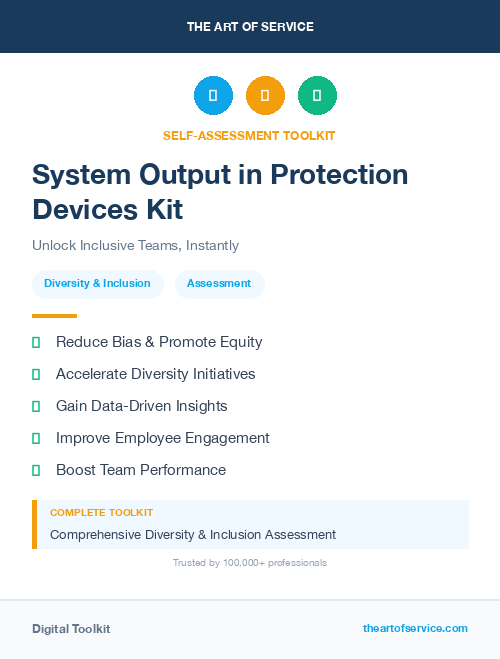 System Output in Protection Devices Kit
