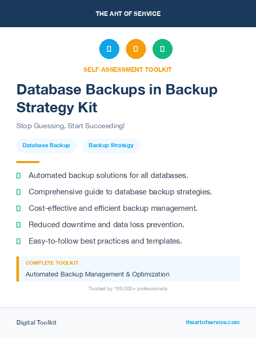 Database Backups in Backup Strategy Kit