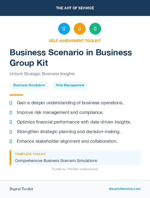 Business Scenario in Business Group Kit
