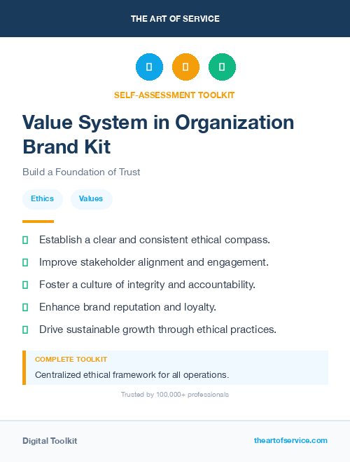 Value System in Organization Brand Kit