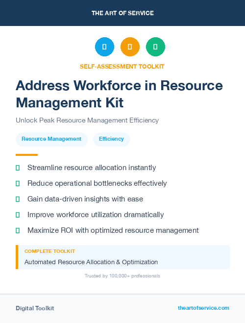 Address Workforce in Resource Management Kit
