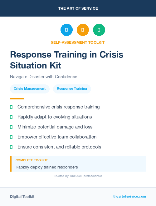 Response Training in Crisis Situation Kit