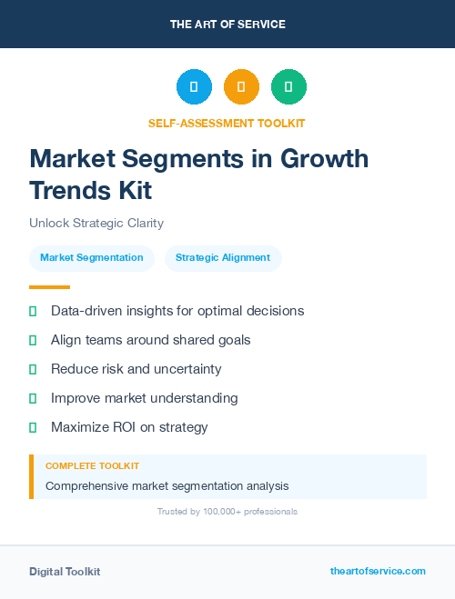 Market Segments in Growth Trends Kit