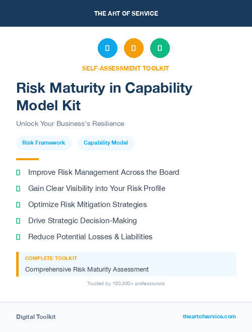 Risk Maturity in Capability Model Kit