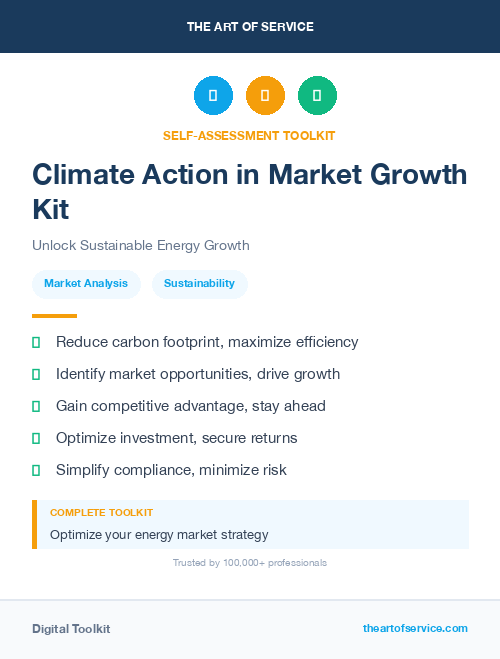 Climate Action in Market Growth Kit