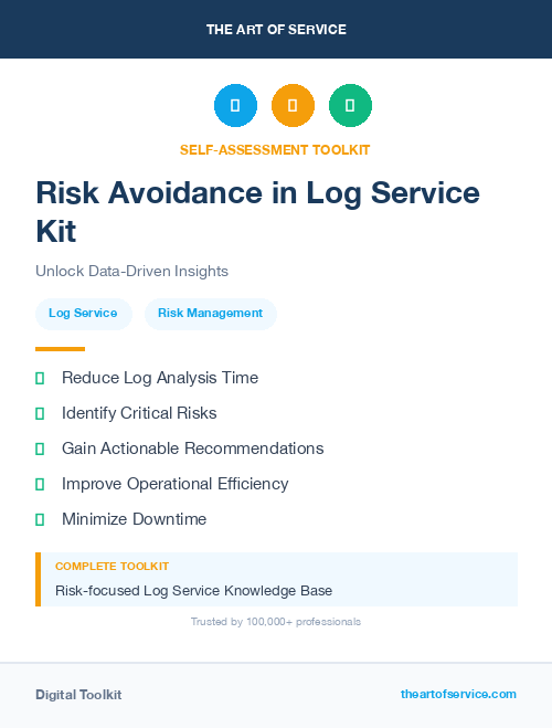 Risk Avoidance in Log Service Kit
