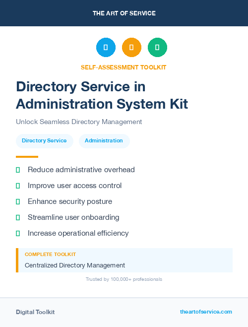 Directory Service in Administration System Kit