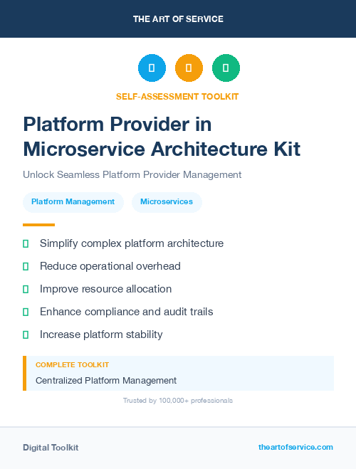 Platform Provider in Microservice Architecture Kit
