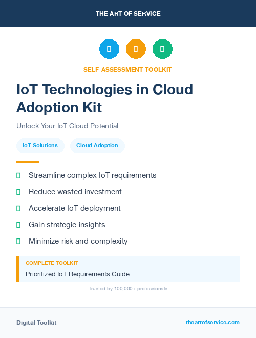 IoT Technologies in Cloud Adoption Kit
