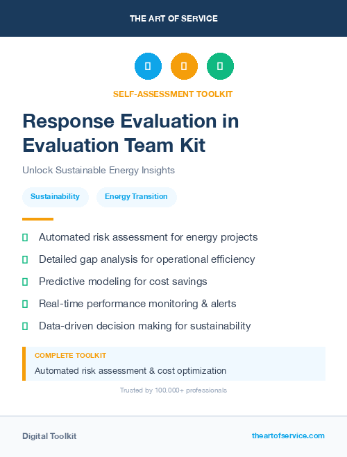 Response Evaluation in Evaluation Team Kit