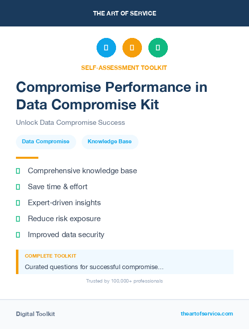 Compromise Performance in Data Compromise Kit