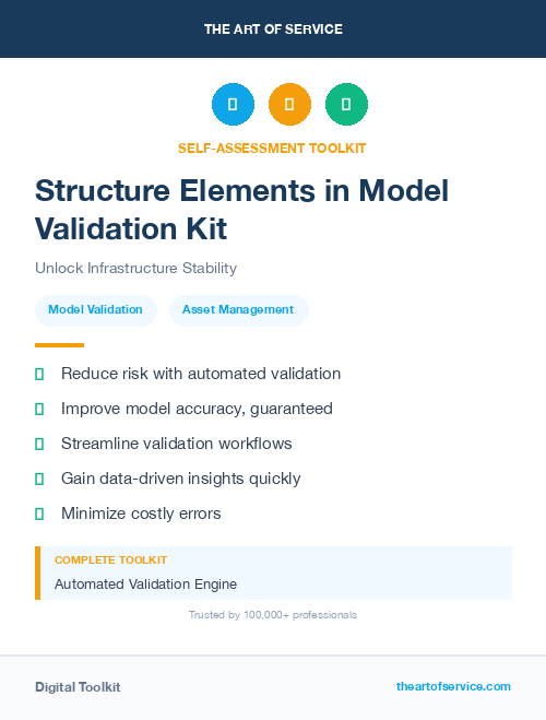 Structure Elements in Model Validation Kit