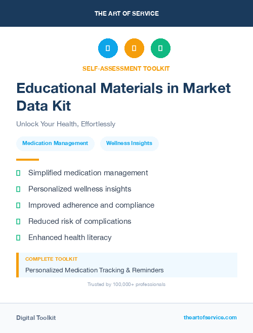 Educational Materials in Market Data Kit