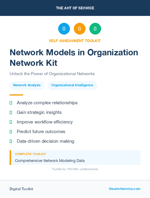 Network Models in Organization Network Kit