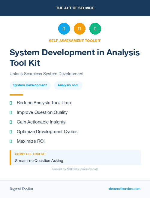 System Development in Analysis Tool Kit