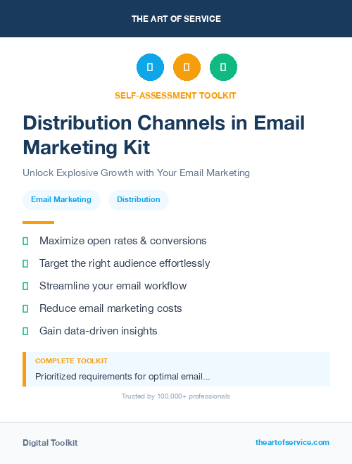 Distribution Channels in Email Marketing Kit