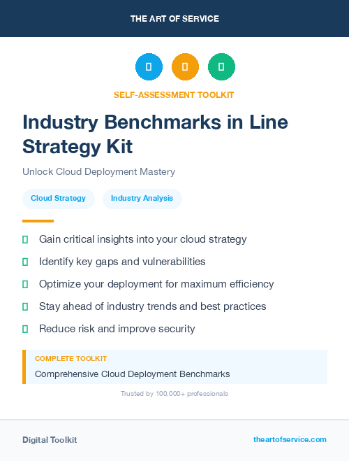 Industry Benchmarks in Line Strategy Kit