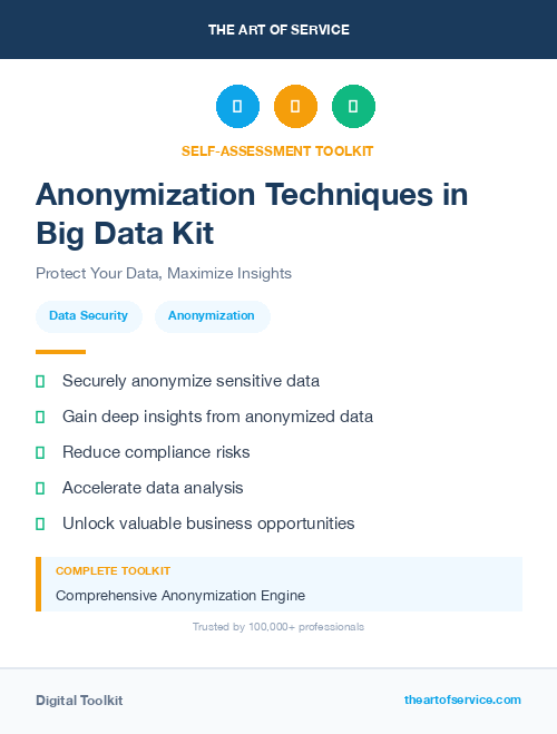 Anonymization Techniques in Big Data Kit