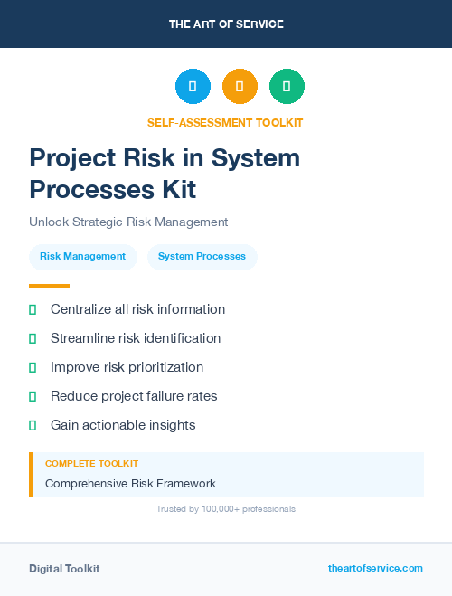 Project Risk in System Processes Kit