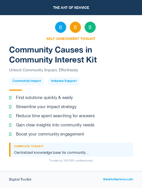 Community Causes in Community Interest Kit