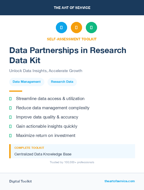 Data Partnerships in Research Data Kit