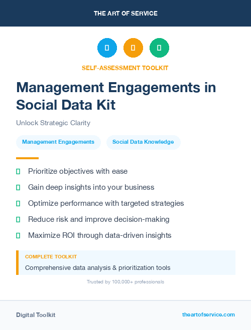 Management Engagements in Social Data Kit