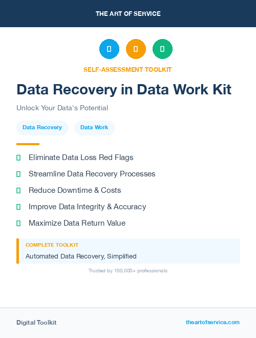 Data Recovery in Data Work Kit