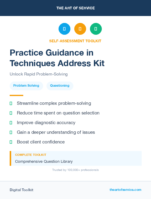 Practice Guidance in Techniques Address Kit