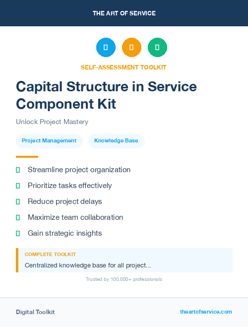 Capital Structure in Service Component Kit