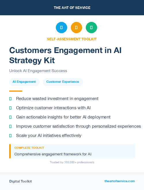 Customers Engagement in AI Strategy Kit