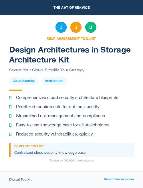 Design Architectures in Storage Architecture Kit