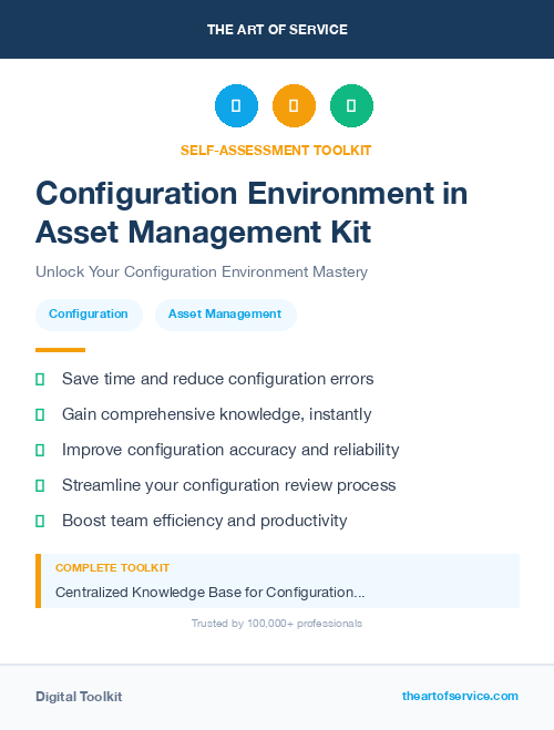 Configuration Environment in Asset Management Kit