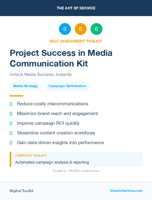 Project Success in Media Communication Kit