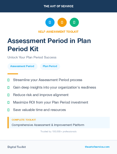 Assessment Period in Plan Period Kit