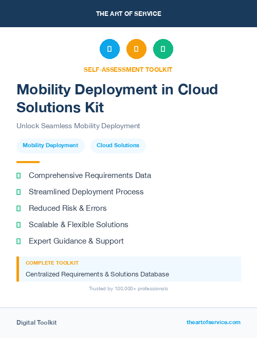Mobility Deployment in Cloud Solutions Kit