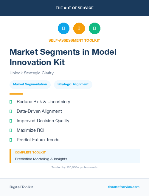 Market Segments in Model Innovation Kit