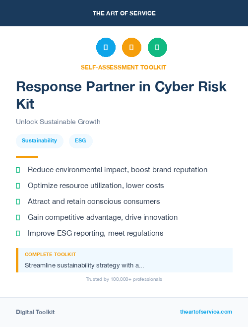 Response Partner in Cyber Risk Kit