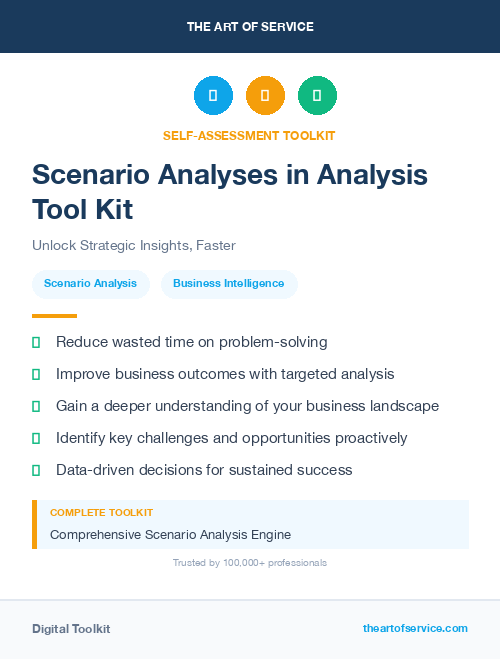 Scenario Analyses in Analysis Tool Kit