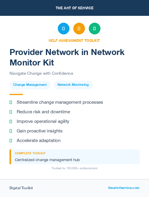 Provider Network in Network Monitor Kit