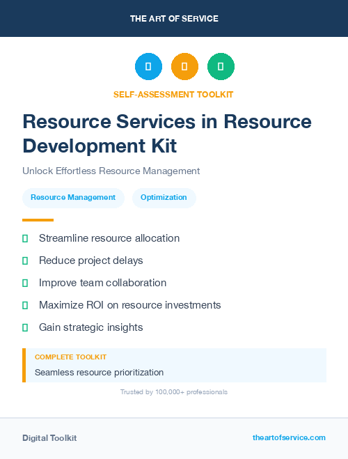 Resource Services in Resource Development Kit