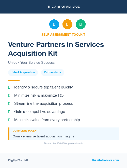 Venture Partners in Services Acquisition Kit