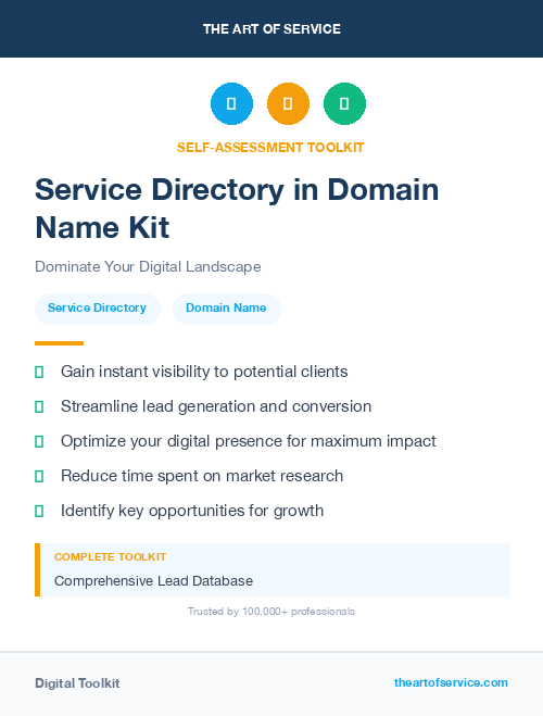 Service Directory in Domain Name Kit