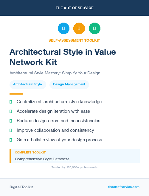 Architectural Style in Value Network Kit