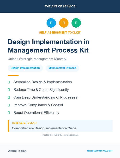 Design Implementation in Management Process Kit