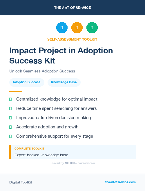 Impact Project in Adoption Success Kit