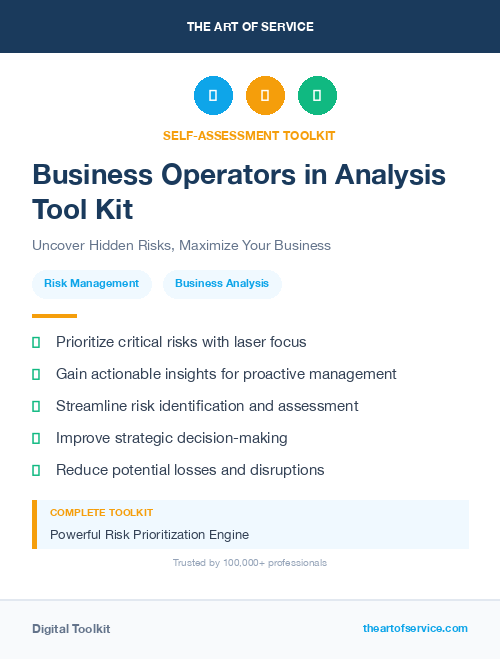 Business Operators in Analysis Tool Kit