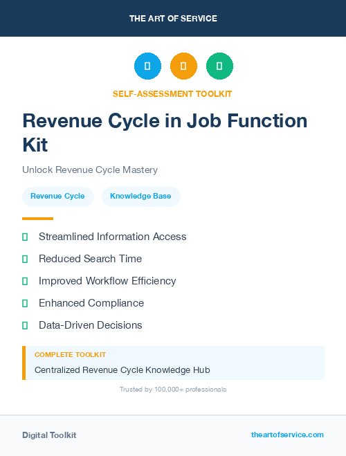 Revenue Cycle in Job Function Kit