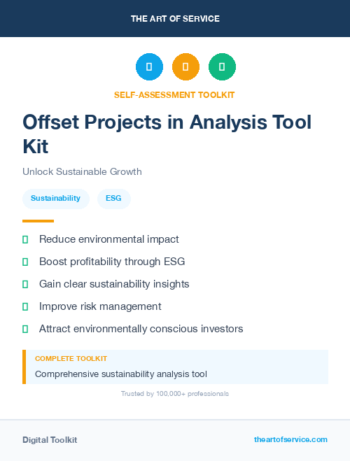 Offset Projects in Analysis Tool Kit