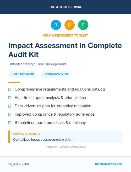 Impact Assessment in Complete Audit Kit
