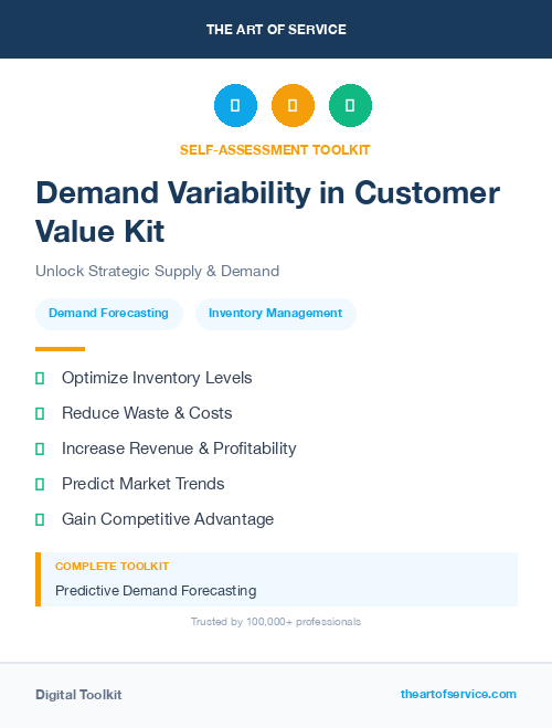 Demand Variability in Customer Value Kit